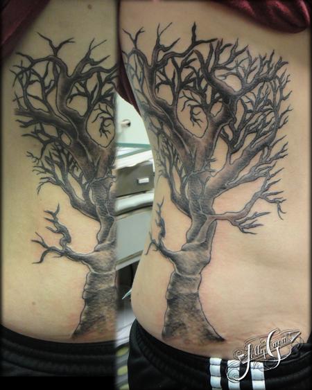 Kelly Green - creepy black and gray tree